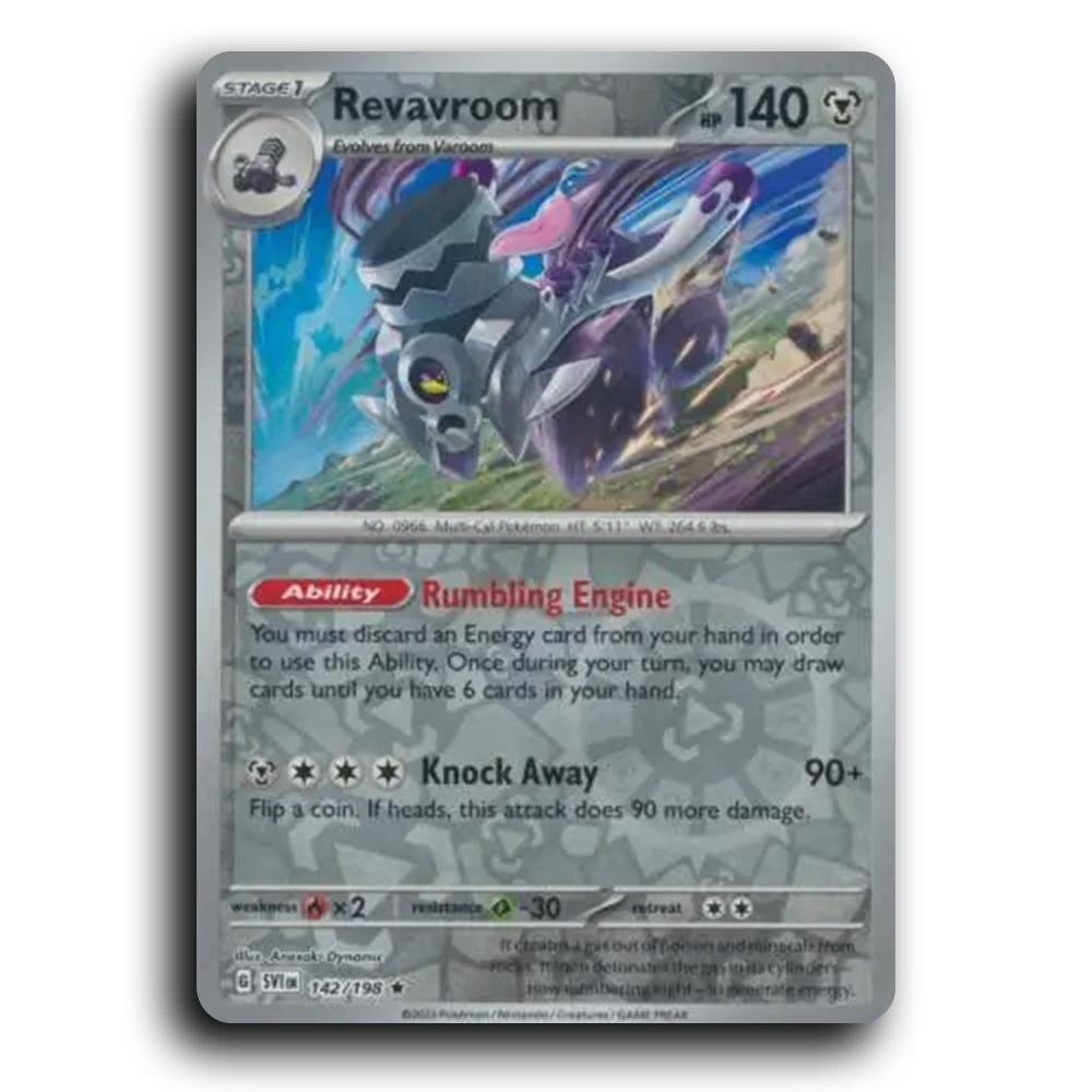 Revavroom (142/198) [Scarlet & Violet] Rare Anesaki Dynamic Pokemon Card TCG Near Mint NM Reverse Holo
