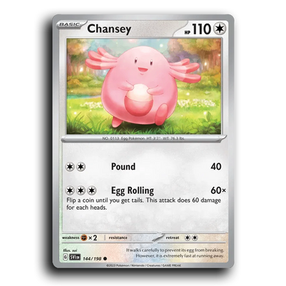 Chansey (144/198) [Scarlet & Violet] Common sui Pokemon Card TCG Near Mint NM
