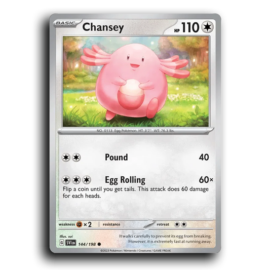 Chansey (144/198) [Scarlet & Violet] Common sui Pokemon Card TCG Near Mint NM