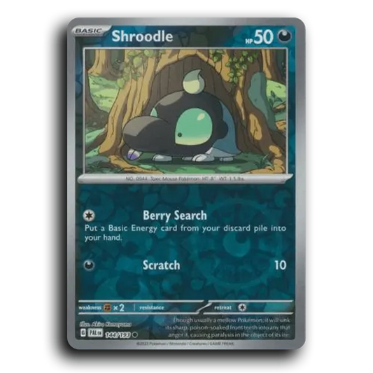 Shroodle (144/193) [Paldea Evolved] Common Pokemon Card TCG Near Mint NM Reverse Holo