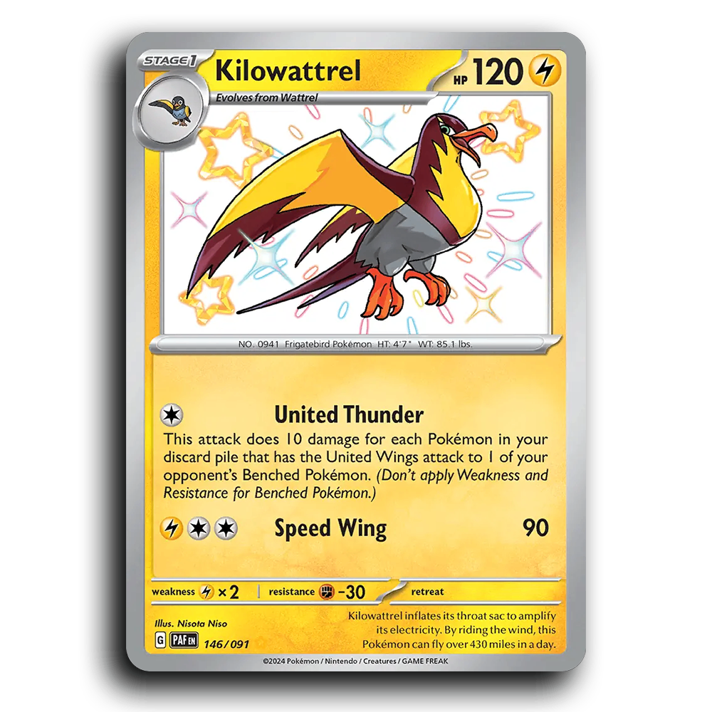 Kilowattrel (146/091) [Paldean Fates]
