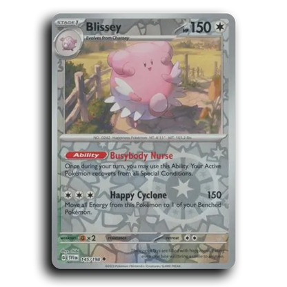 Blissey (145/198) [Scarlet & Violet] Uncommon chibi Pokemon Card TCG Near Mint NM Reverse Holo