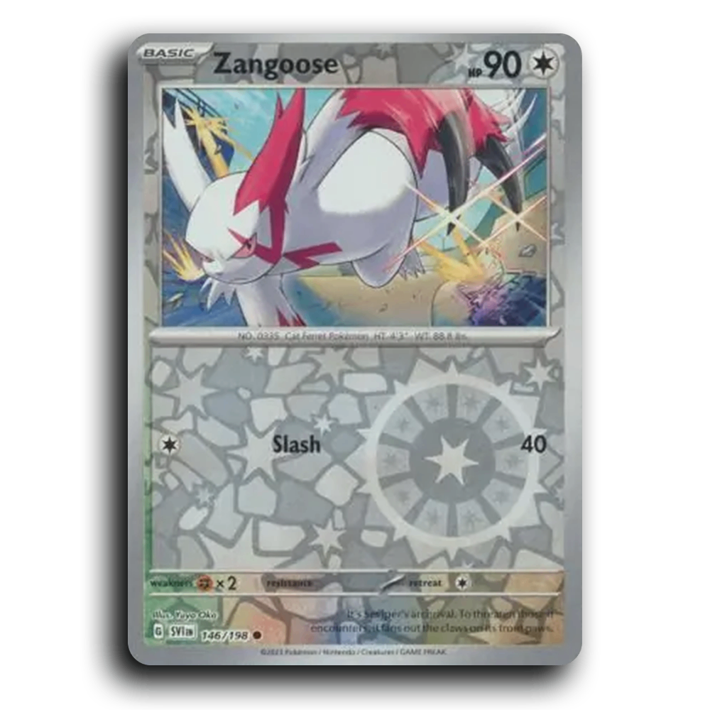 Zangoose (146/198) [Scarlet & Violet] Common Yuya Oka Pokemon Card TCG Near Mint NM Reverse Holo