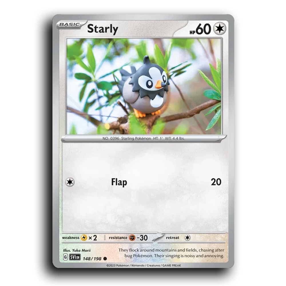 Starly (148/198) [Scarlet & Violet] Common Yuka Morii Pokemon Card TCG Near Mint NM
