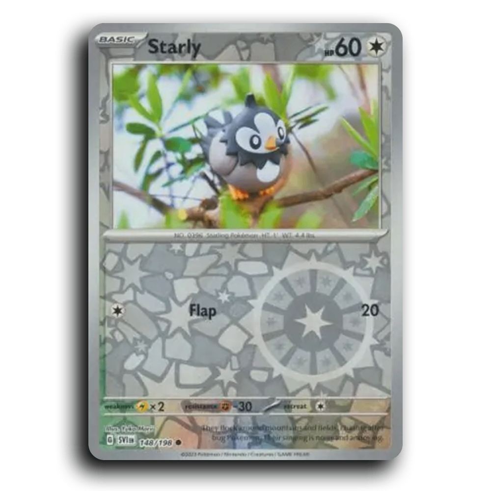 Starly (148/198) [Scarlet & Violet] Common Yuka Morii Pokemon Card TCG Near Mint NM Reverse Holo