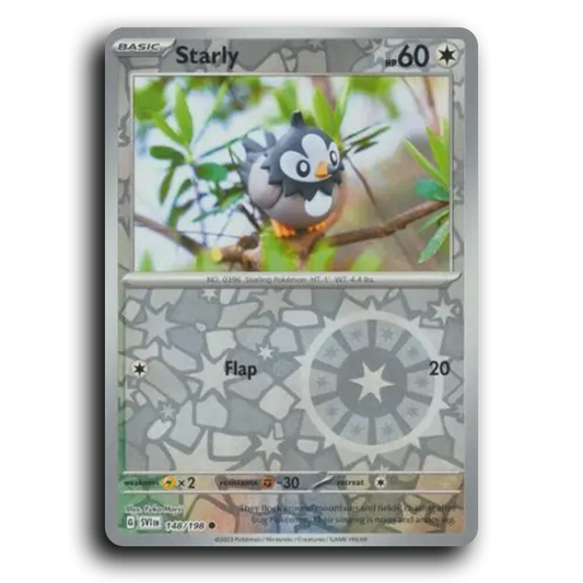 Starly (148/198) [Scarlet & Violet] Common Yuka Morii Pokemon Card TCG Near Mint NM Reverse Holo