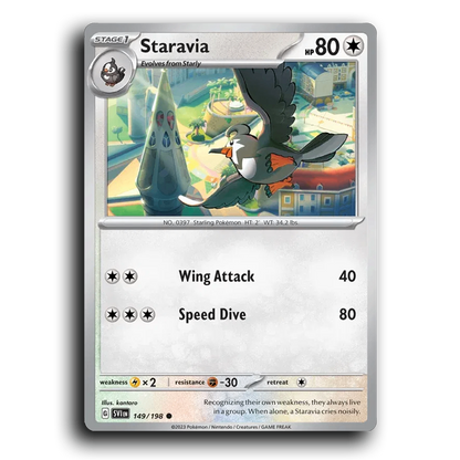 Staravia (149/198) [Scarlet & Violet] Common kantaro Pokemon Card TCG Near Mint NM