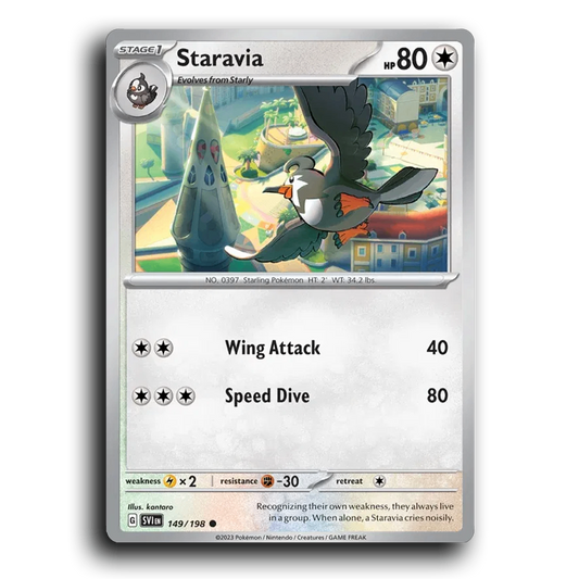 Staravia (149/198) [Scarlet & Violet] Common kantaro Pokemon Card TCG Near Mint NM