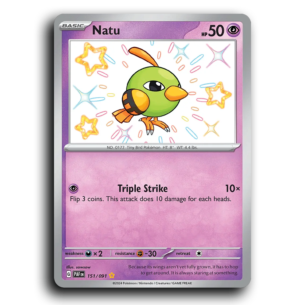 Natu (151/091) [Paldean Fates]