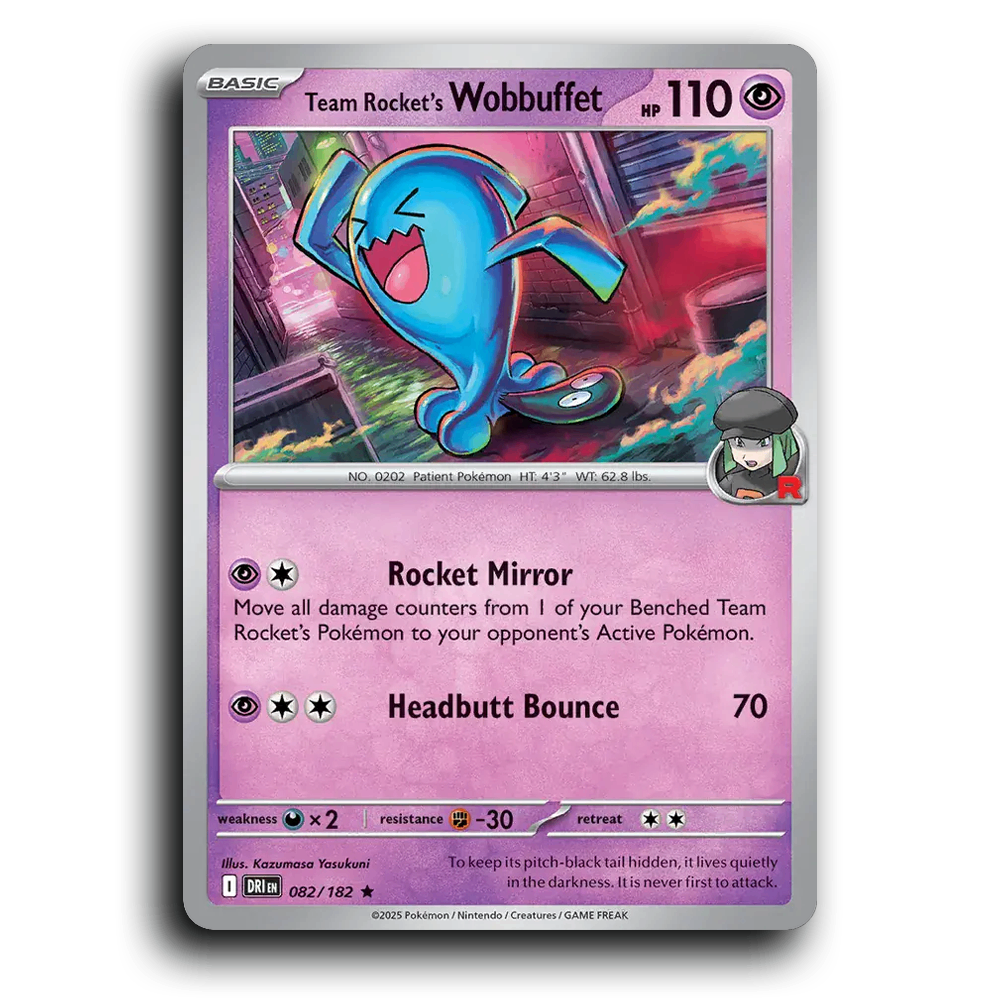 Team Rocket's Wobbuffet - 082/182 [SV10 - Destined Rivals]