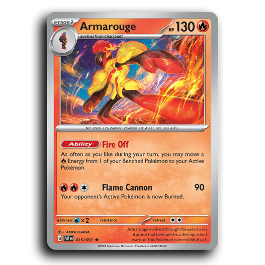 Armarouge (015/091) [Paldean Fates]