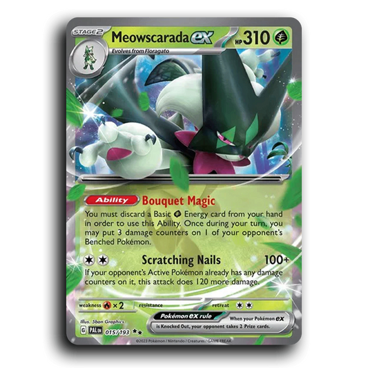 Meowscarada ex (015/193) [Paldea Evolved] Double Rare Pokemon Card TCG Near Mint NM