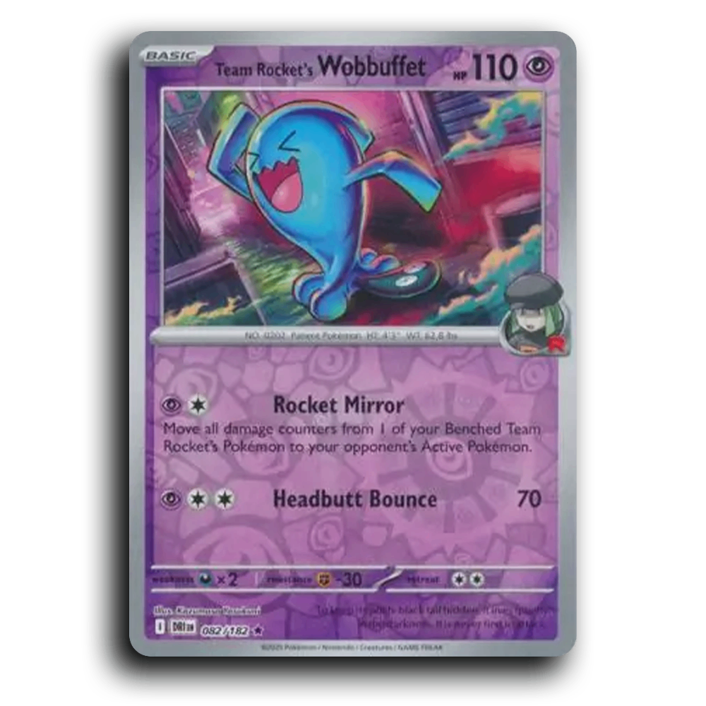 Team Rocket's Wobbuffet (082/182) [Destined Rivals]