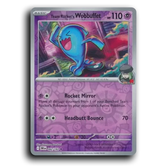 Team Rocket's Wobbuffet (082/182) [Destined Rivals]