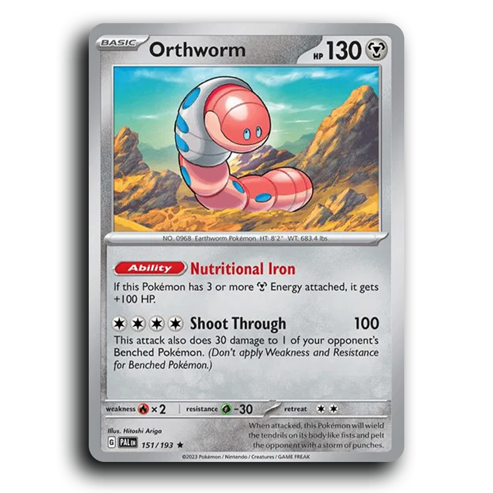 Orthworm (151/193) [Paldea Evolved] Rare Pokemon Card TCG Near Mint NM