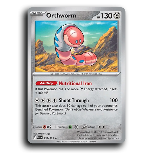 Orthworm (151/193) [Paldea Evolved] Rare Pokemon Card TCG Near Mint NM