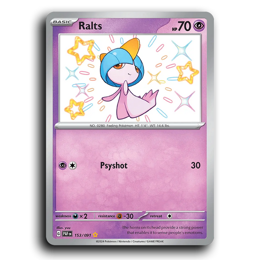 Ralts (153/091) [Paldean Fates]