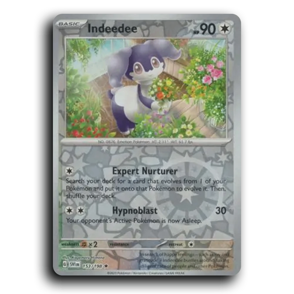 Indeedee (153/198) [Scarlet & Violet] Rare Kagemaru Himeno Pokemon Card TCG Near Mint NM Reverse Holo
