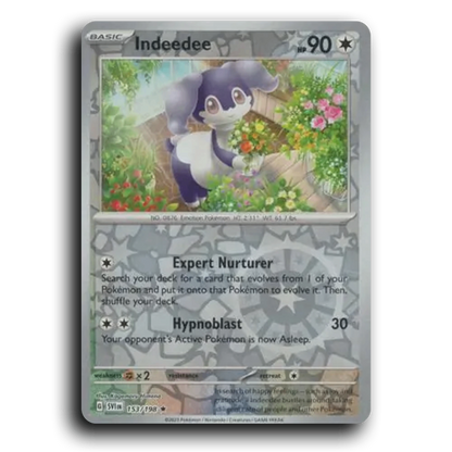 Indeedee (153/198) [Scarlet & Violet] Rare Kagemaru Himeno Pokemon Card TCG Near Mint NM Reverse Holo