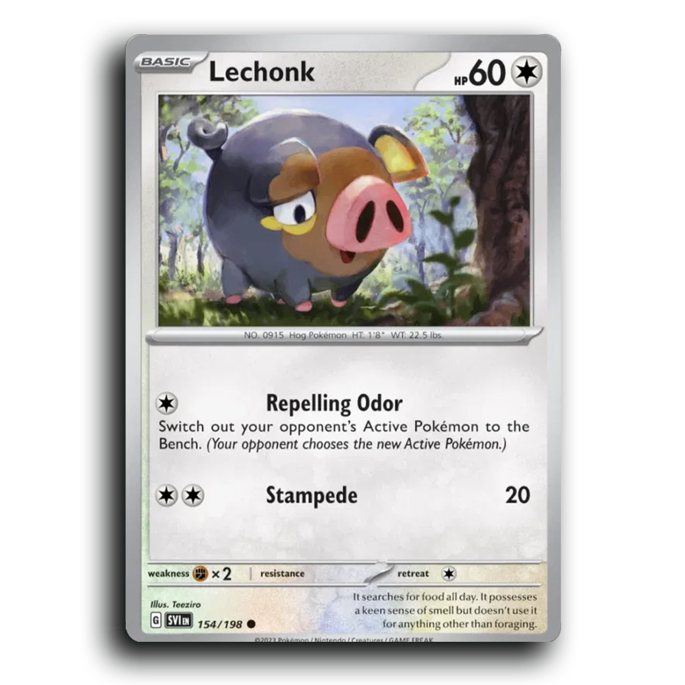 Lechonk (154/198) [Scarlet & Violet] Common Teeziro Pokemon Card TCG Near Mint NM