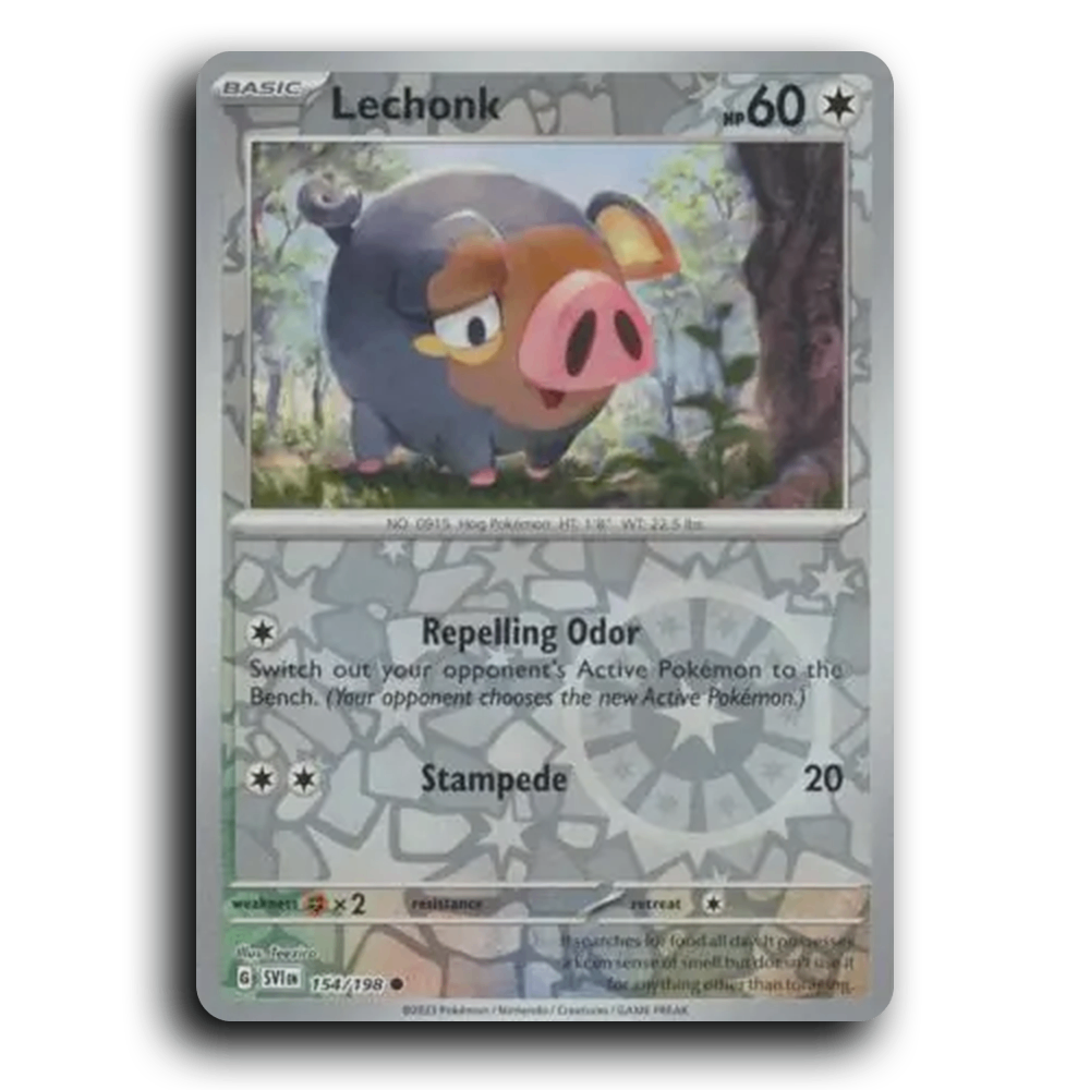 Lechonk (154/198) [Scarlet & Violet] Common Teeziro Pokemon Card TCG Near Mint NM Reverse Holo