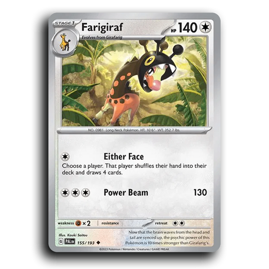 Farigiraf (155/193) [Paldea Evolved] Uncommon Pokemon Card TCG Near Mint NM