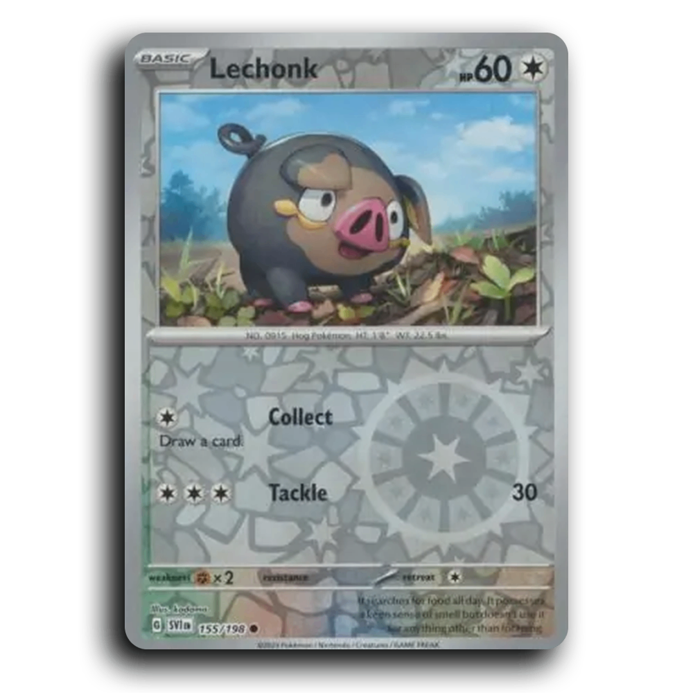 Lechonk (155/198) [Scarlet & Violet] Common kodama Pokemon Card TCG Near Mint NM Reverse Holo