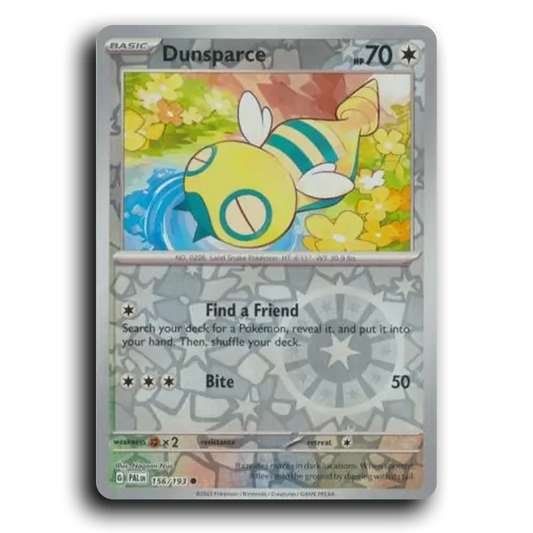 Dunsparce (156/193) [Paldea Evolved] Common Pokemon Card TCG Near Mint NM Reverse Holo