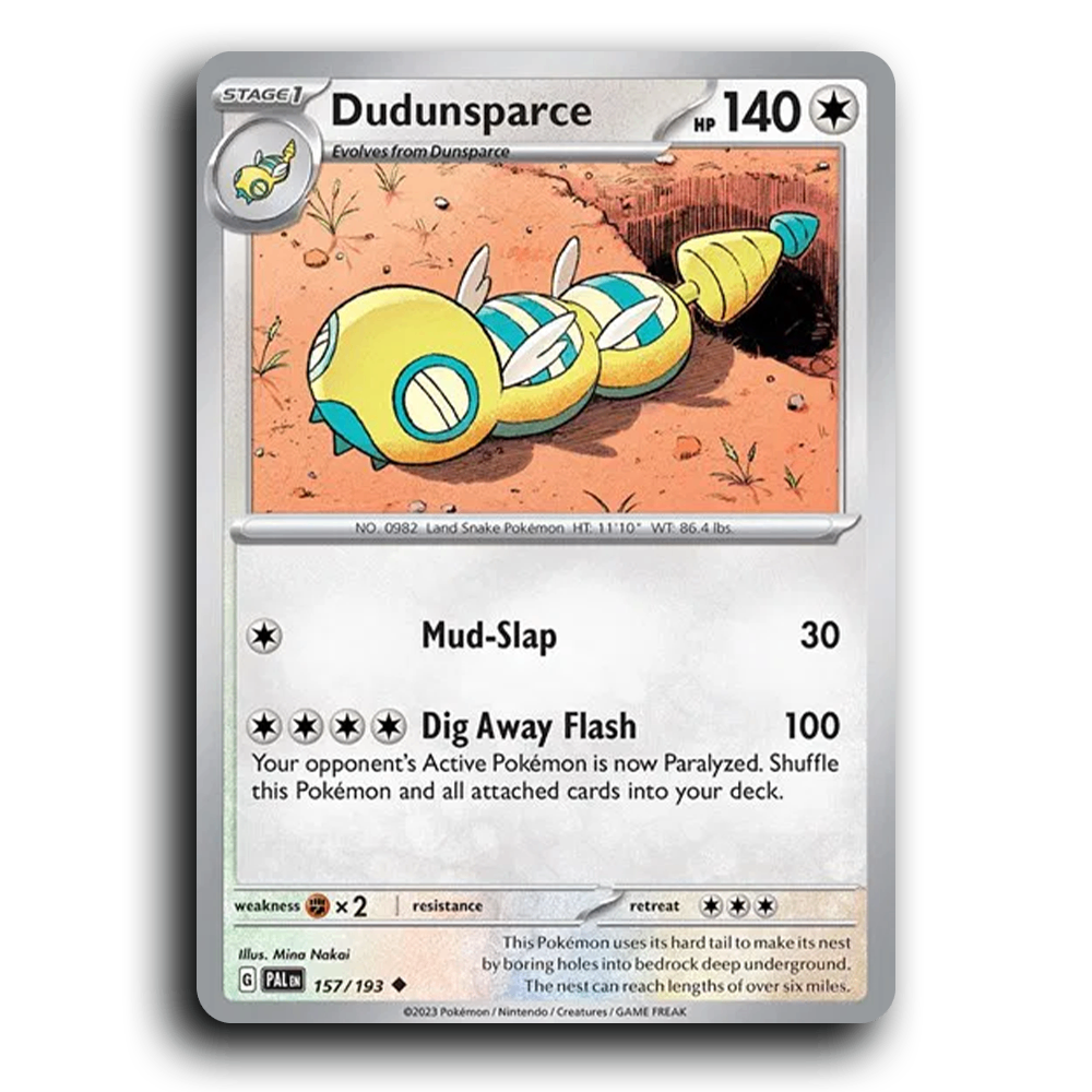 Dudunsparce (157/193) [Paldea Evolved] Uncommon Pokemon Card TCG Near Mint NM