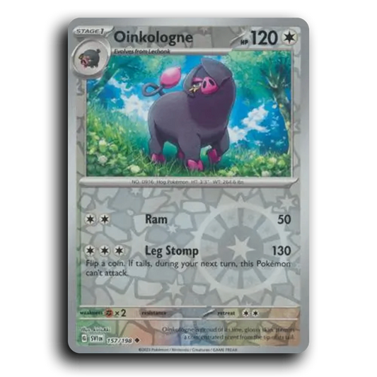 Oinkologne (157/198) [Scarlet & Violet] Uncommon kirisAki Pokemon Card TCG Near Mint NM Reverse Holo