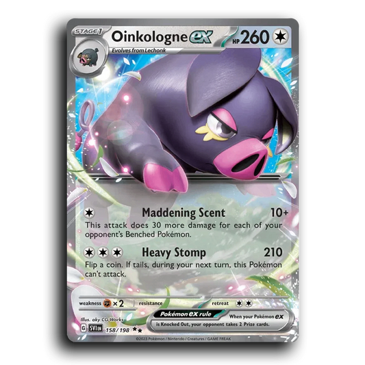 Oinkologne ex (158/198) [Scarlet & Violet] Double Rare aky CG Works Pokemon Card TCG Near Mint NM