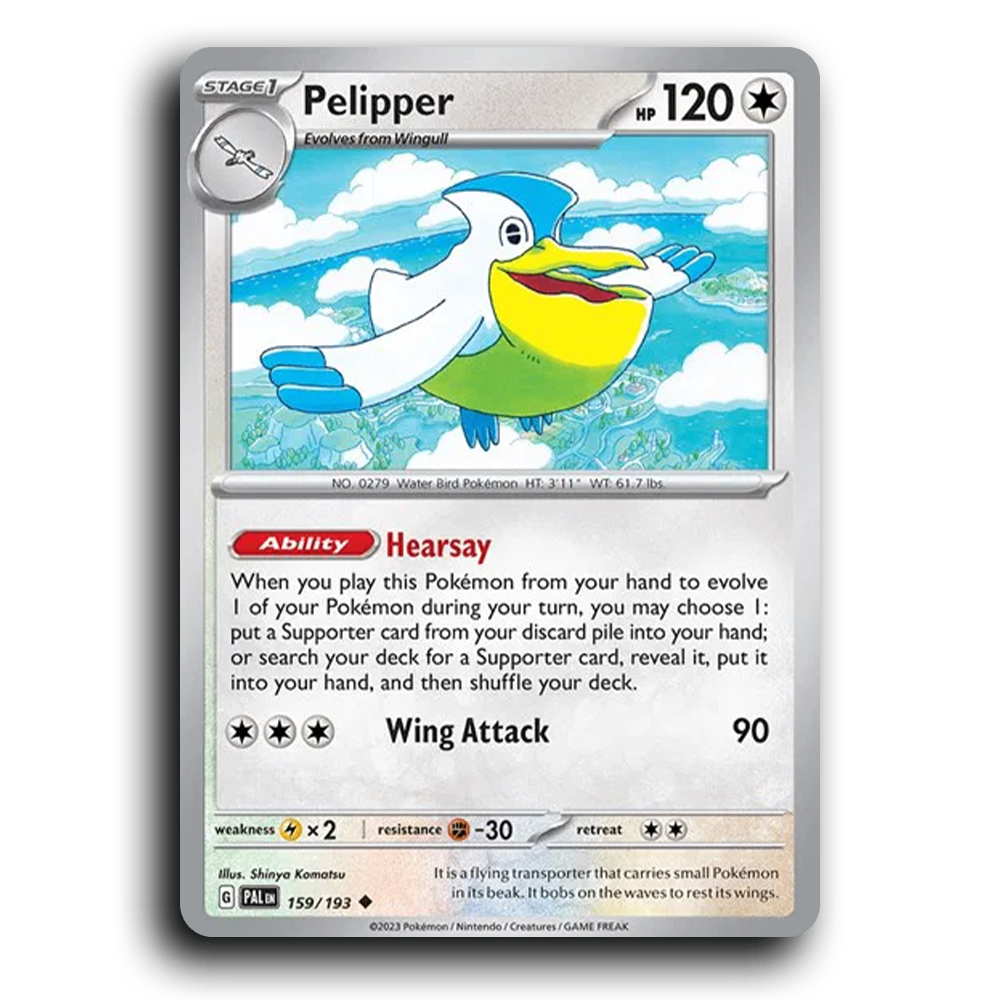 Pelipper (159/193) [Paldea Evolved] Uncommon Pokemon Card TCG Near Mint NM
