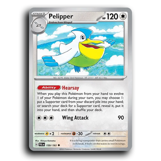 Pelipper (159/193) [Paldea Evolved] Uncommon Pokemon Card TCG Near Mint NM