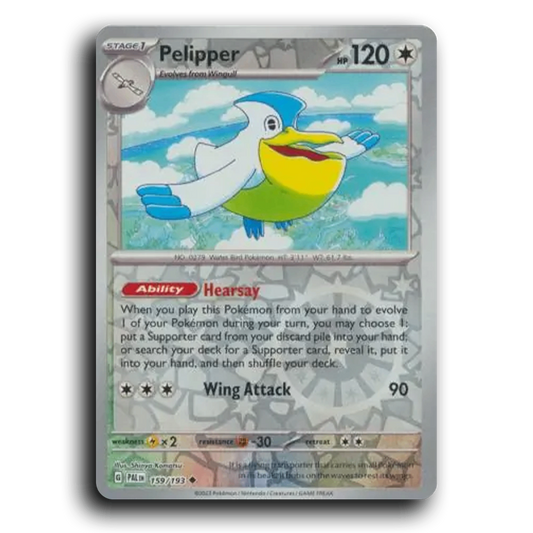 Pelipper (159/193) [Paldea Evolved] Uncommon Pokemon Card TCG Near Mint NM Reverse Holo