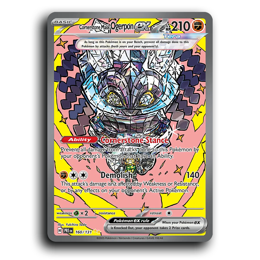 Cornerstone Mask Ogerpon ex - 160/131 [Prismatic Evolutions]