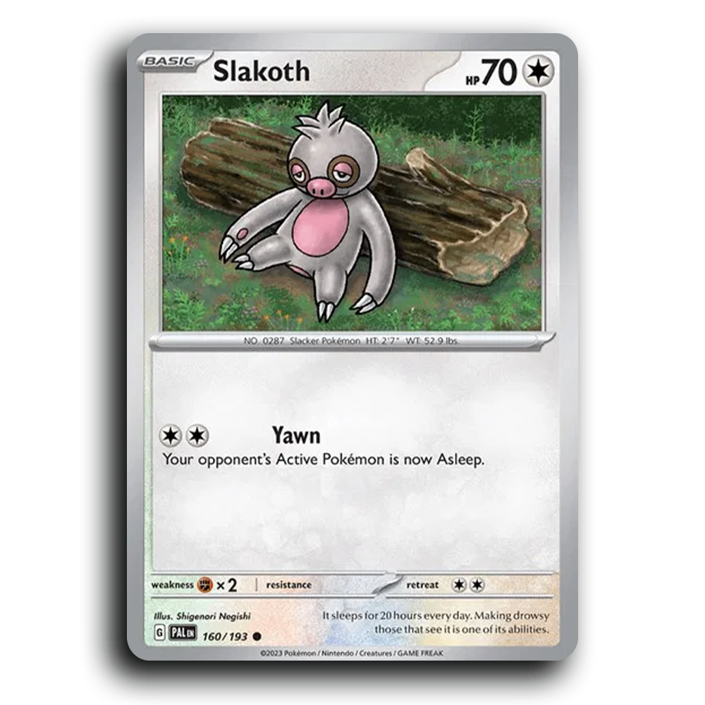 Slakoth (160/193) [Paldea Evolved] Common Pokemon Card TCG Near Mint NM