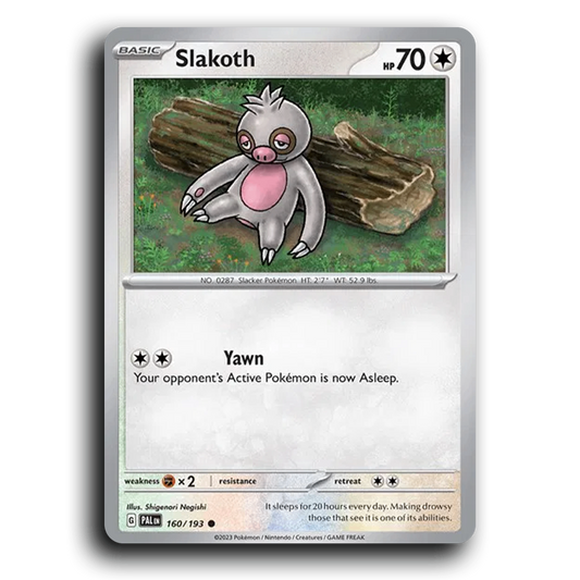 Slakoth (160/193) [Paldea Evolved] Common Pokemon Card TCG Near Mint NM