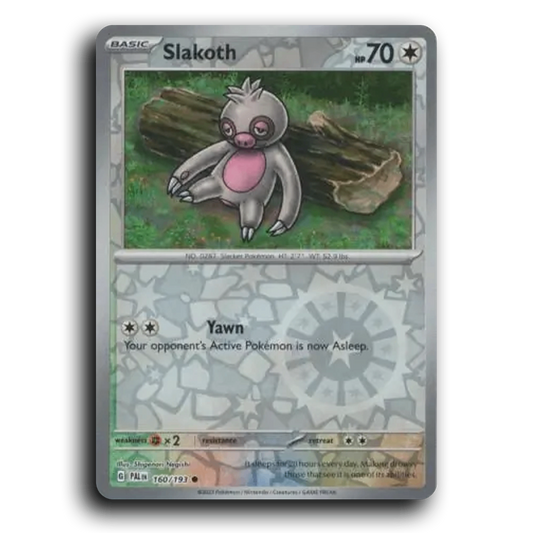 Slakoth (160/193) [Paldea Evolved] Common Pokemon Card TCG Near Mint NM Reverse Holo
