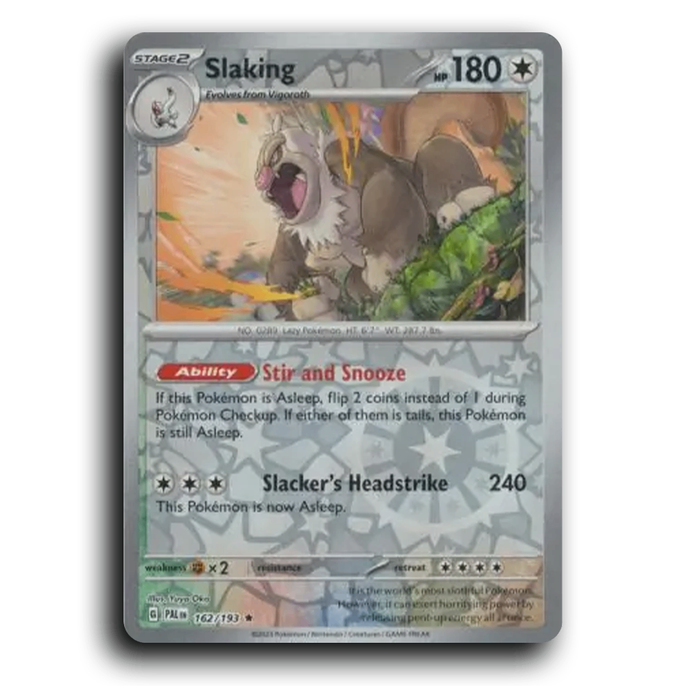 Slaking (162/193) [Paldea Evolved] Rare Pokemon Card TCG Near Mint NM Reverse Holo