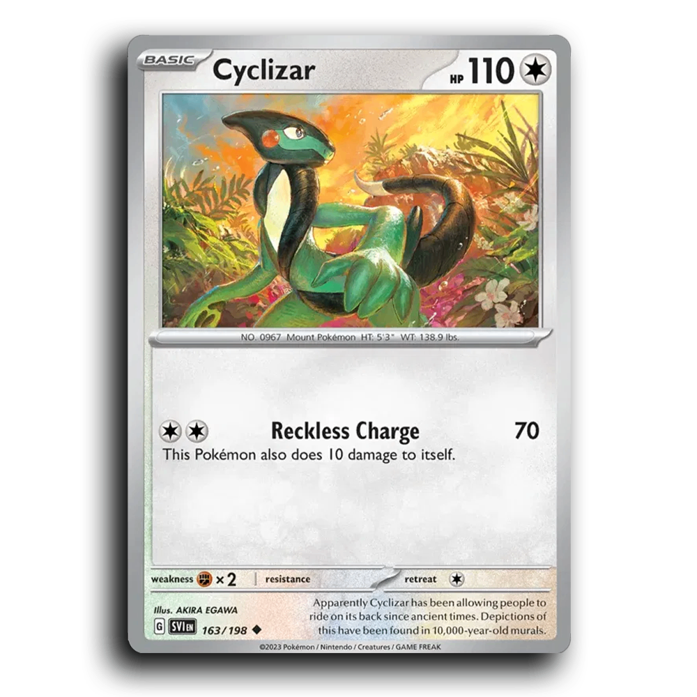 Cyclizar (163/198) [Scarlet & Violet] Uncommon AKIRA EGAWA Pokemon Card TCG Near Mint NM