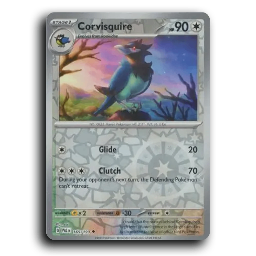 Corvisquire (165/193) [Paldea Evolved] Uncommon Pokemon Card TCG Near Mint NM Reverse Holo