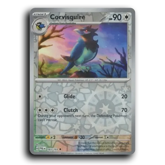 Corvisquire (165/193) [Paldea Evolved] Uncommon Pokemon Card TCG Near Mint NM Reverse Holo