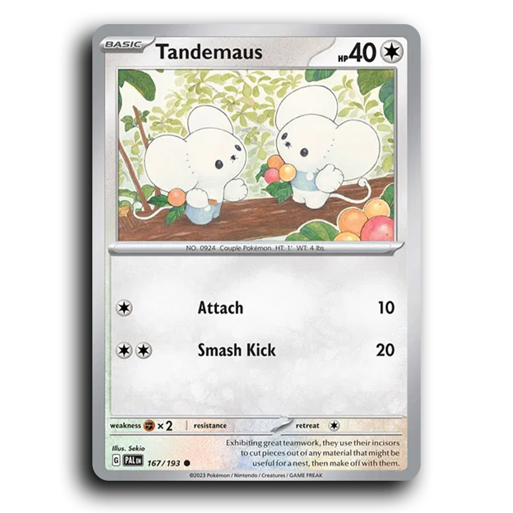 Tandemaus (167/193) [Paldea Evolved] Common Pokemon Card TCG Near Mint NM