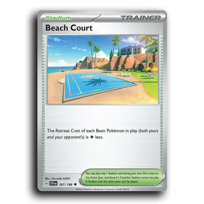 Beach Court (167/198) [Scarlet & Violet] Uncommon Oswaldo KATO Pokemon Card TCG Near Mint NM