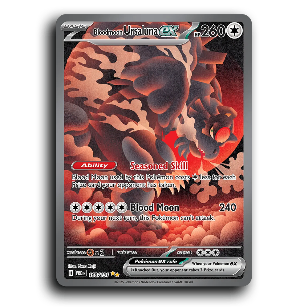 Bloodmoon Ursaluna ex - 168/131 [Prismatic Evolutions]