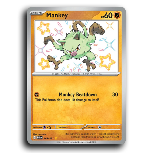 Mankey (169/091) [Paldean Fates]