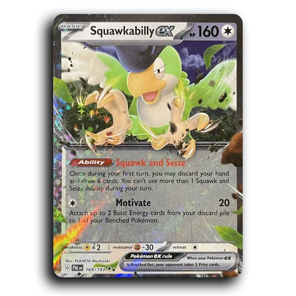 Squawkabilly ex (169/193) [Paldea Evolved] Double Rare Pokemon Card TCG Near Mint NM