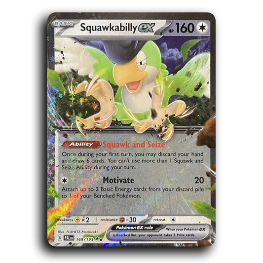 Squawkabilly ex (169/193) [Paldea Evolved] Double Rare Pokemon Card TCG Near Mint NM