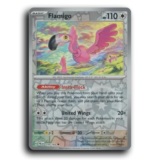 Flamigo (170/193) [Paldea Evolved] Uncommon Pokemon Card TCG Near Mint NM Reverse Holo