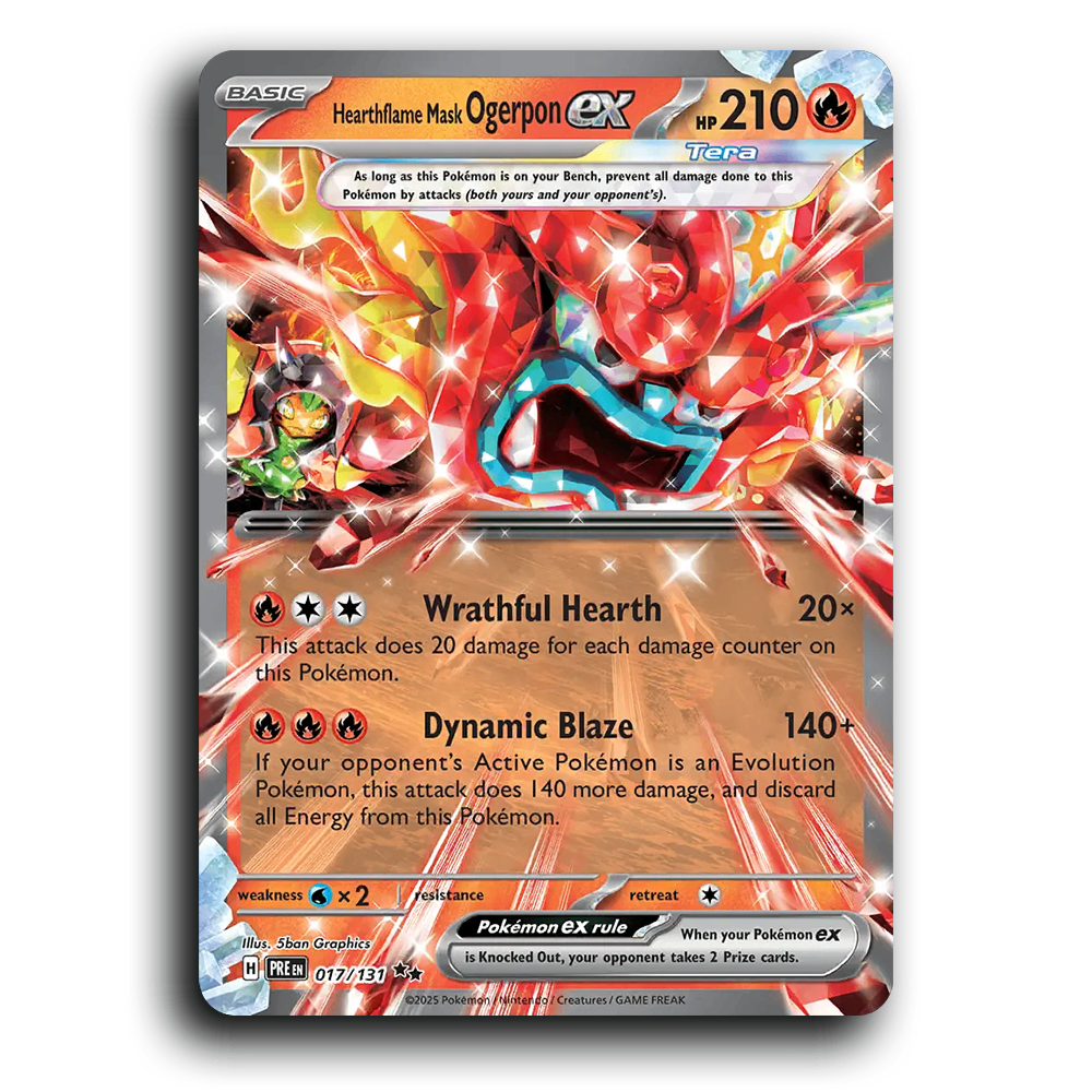 Hearthflame Mask Ogerpon ex - 017/131 [Prismatic Evolutions]